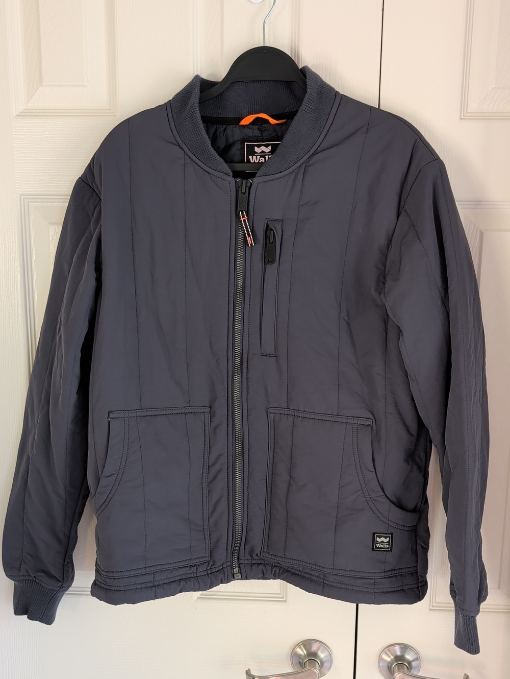 Walls Men's Quilted Bomber Jacket - Charcoal